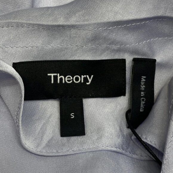 NEW THEORY Womens Maxi Dress Hydrangea Purple Size S Scoop Neck Cowl Back - Picture 7 of 10